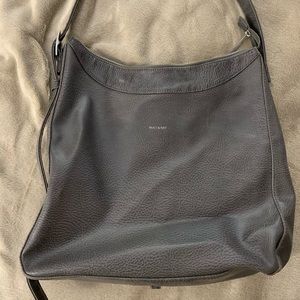 Matt & Nat Grey Hobo Purse EUC